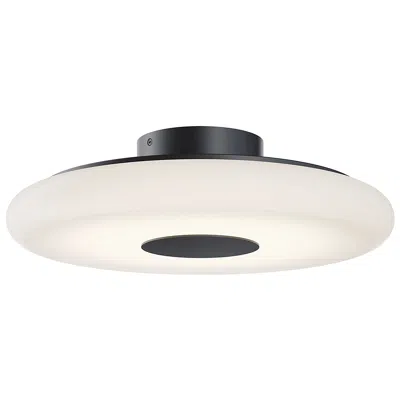 Afx June 18" Wide Black 30w Led Semi-flush