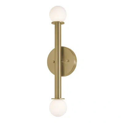 Afx Lane - Led Sconce - Black In Light Antique Brass