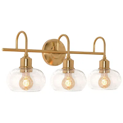 Afx Laney 24" Wide Vintage Gold 3-light Bath Light