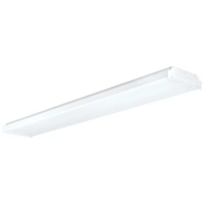 Afx Led Wrap 48" Wide 30w White Flush Mount W/ Clear Prismatic Acrylic Dif
