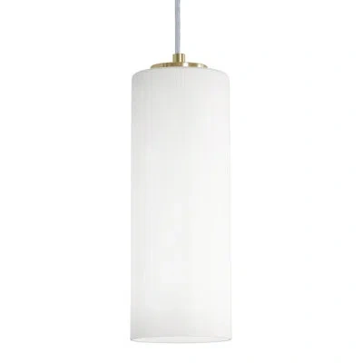 Afx Leo 12'' Med Base Pendant In Light Antique Brass