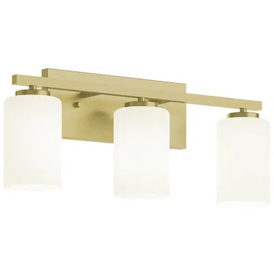 Afx Leo 22" Wide Light Antique Brass Vanity With Clear Glass Shade