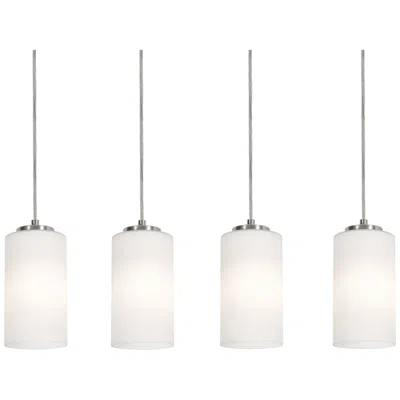 Afx Leo Satin Nickel Linear Pendant