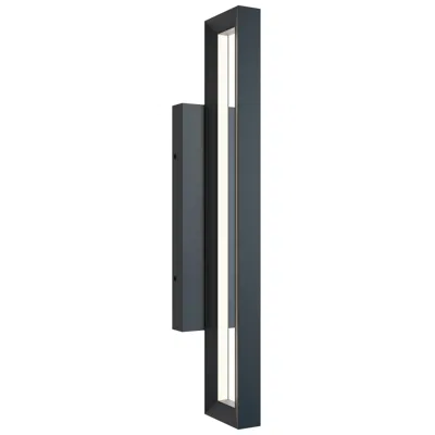 Afx Liam 24" High Black Led Outdoor Sconce