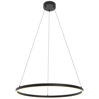 Afx Lighting Glo 36" Wide Black Led Modern Ring Pendant Light