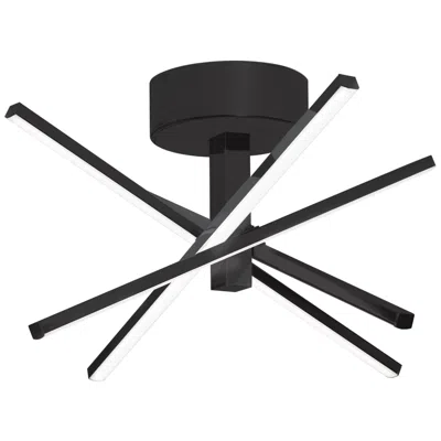 Afx Lighting Jaxx 15" Wide Modern Black Led Ceiling Light