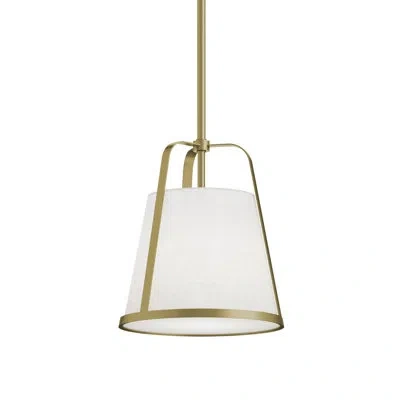 Afx Lizzette 10'' Med Base Pendant In Light Antique Brass