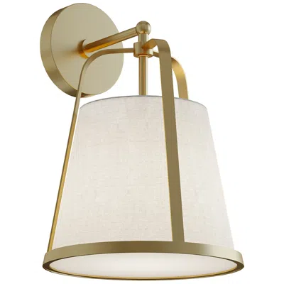 Afx Lizzette 15" High Light Antique Brass Led Sconce In Gold