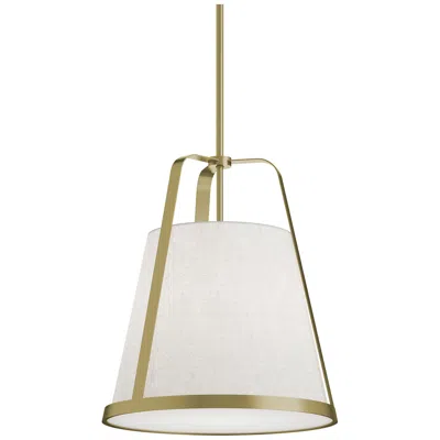 Afx Lizzette 18" Wide Light Antique Brass Led Pendant