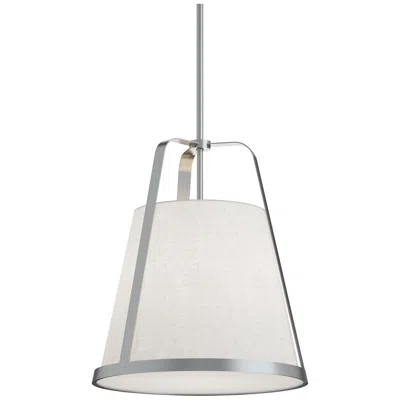 Afx Lizzette 18" Wide Satin Nickel Led Pendant