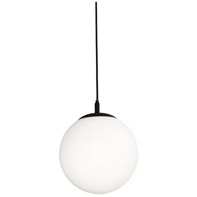 Afx Loretto 11.8" Wide Black And White Modern Orb Pendant