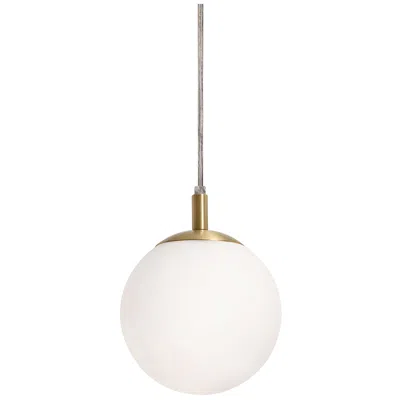 Afx Loretto 7" Wide Satin Brass Mini Pendant