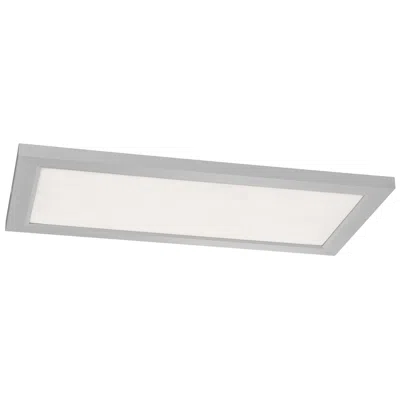Afx Lugano 12"d X 24"w Satin Nickel Led Flush Mount