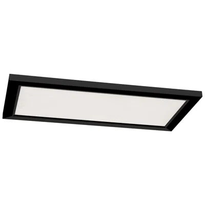 Afx Lugano 24" Wide Black Finish Led Light Panel Ceiling Light