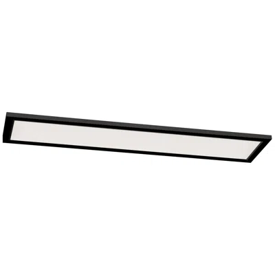 Afx Lugano 48" Wide Black Finish Led Light Panel Ceiling Light