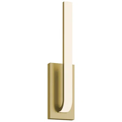 Afx Lumina 20" High Light Antique Brass Led Sconce In Gold