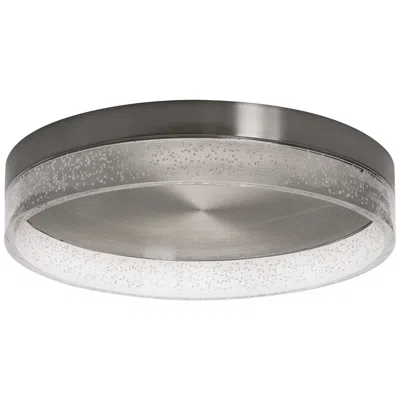 Afx Maggie 15 3/4" Wide Round Satin Nickel Led Ceiling Light