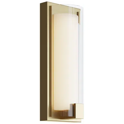Afx Mesa 12" High Light Antique Brass Led Sconce In Neutral