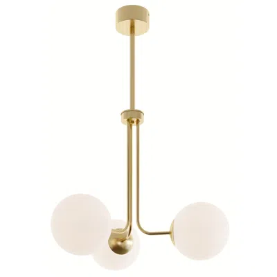 Afx Metropolitan 27" Satin Brass Led Pendant