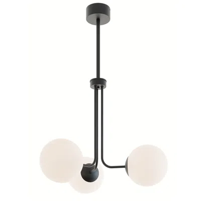 Afx Metropolitan 27" Wide Black Led 3-light Pendant