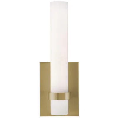 Afx Miami 13" High Light Antique Brass Led Sconce