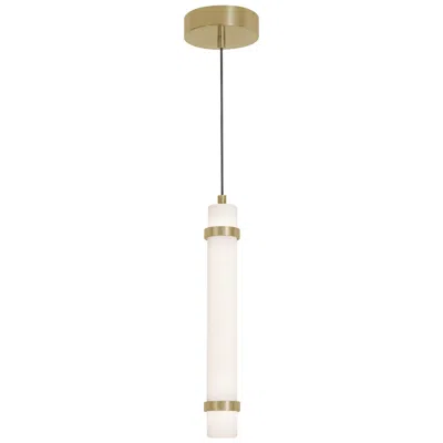 Afx Miami 15" High Light Antique Brass Led Pendant
