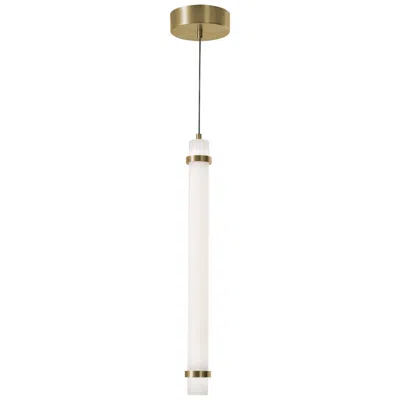 Afx Miami 24" High Light Antique Brass Led Pendant