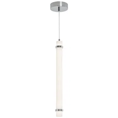 Afx Miami 24" High Polished Chrome Led Pendant