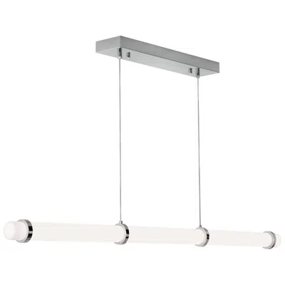 Afx Miami 48" Wide Polished Chrome Led Linear Pendant