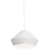 Afx Milo Pendant Medium Base 120v White