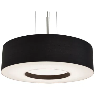Afx Montclair 12" Led Pendant  - Satin Nickel Finish - Black Shade