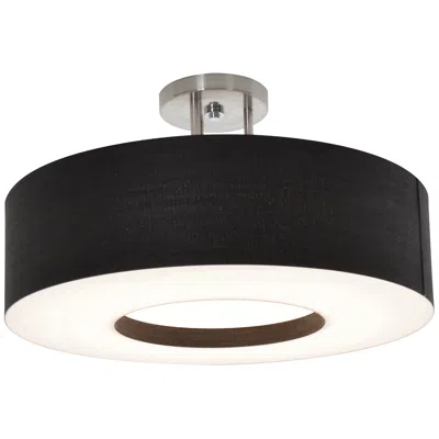 Afx Montclair 13" Led Semi-flush - Black
