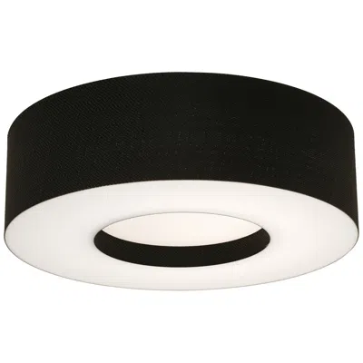 Afx Montclair 15" Flush Mount - Black Shade