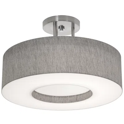 Afx Montclair 15" Semi-flush - Grey Shade