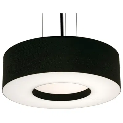 Afx Montclair 15" Wide Black Drum Pendant Light