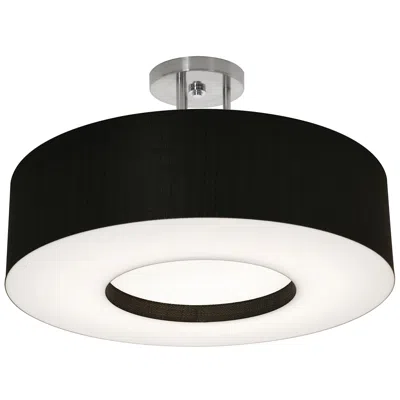 Afx Montclair 19" Semi-flush - Black Shade