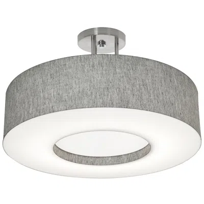 Afx Montclair 19" Semi-flush - Grey Shade