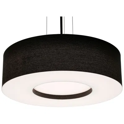 Afx Montclair 24" Wide Black Pendant With Black Shade