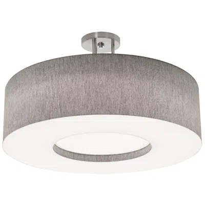 Afx Montclair 24" Wide Grey Flush Mount