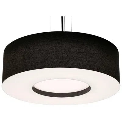 Afx Montclair 30" Wide Black Led Pendant With Black Shade