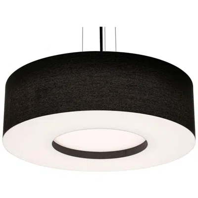 Afx Montclair 30" Wide Black Pendant With Black Shade