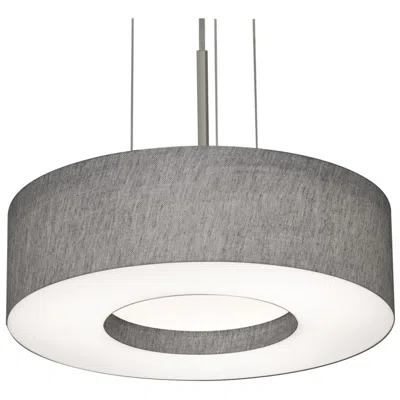 Afx Montclair Grey 15" Wide Modern Ring Led Pendant