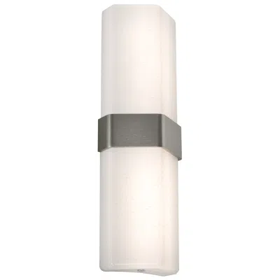 Afx Naples 16" High Satin Nickel Led Wall Sconce In White