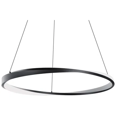 Afx Oberon 32" Wide Black 50w Led Pendant