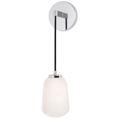 Afx Olivia 15.5" High Polished Chrome Led Wall Sconce In Silver