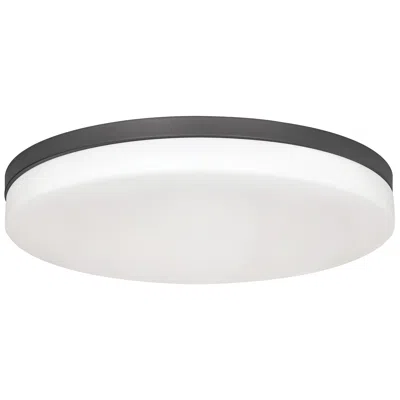 Afx Oscar 19" Wide Black And White Dome Glass Flush Mount