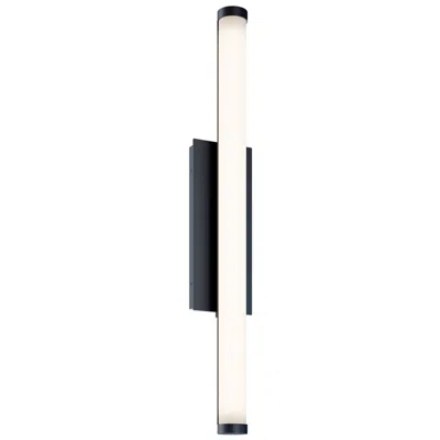Afx Path 36" High Black Led Outdoor Sconce With Frosted White Acrylic Shade