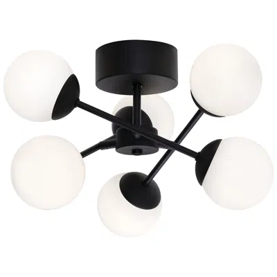 Afx Pearl 15 3/4" Wide Black Sputnik Led Ceiling Light