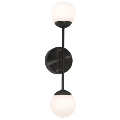 Afx Pearl 17 1/4" High Black 2-light Ada Led Wall Sconce