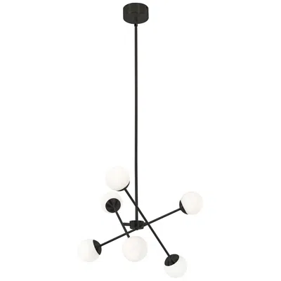 Afx Pearl 24" Black Finish Sputnik Arm Modern Led Pendant